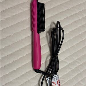 Vibrant Pink Hair Straightening Comb